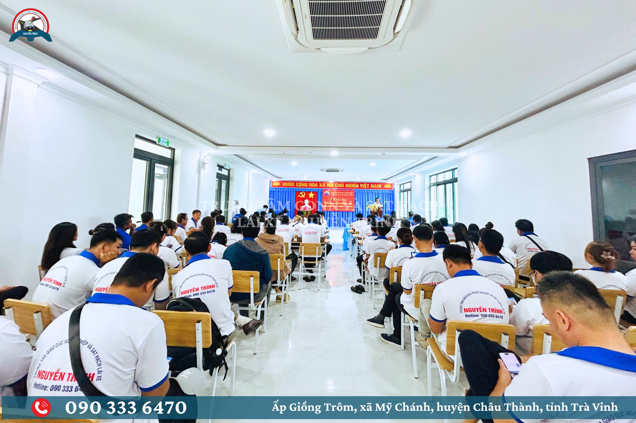 HƠN 100 HỌC VIÊN HẠNG B KHÓA K01.2025 CỦA TRUNG TÂM GDNN & SHLX NGUYỄN TRÌNH THAM GIA KỲ KIỂM TRA CẤP GIẤY XÁC NHẬN HOÀN THÀNH KHOÁ ĐÀO TẠO LÁI XE Ô TÔ
