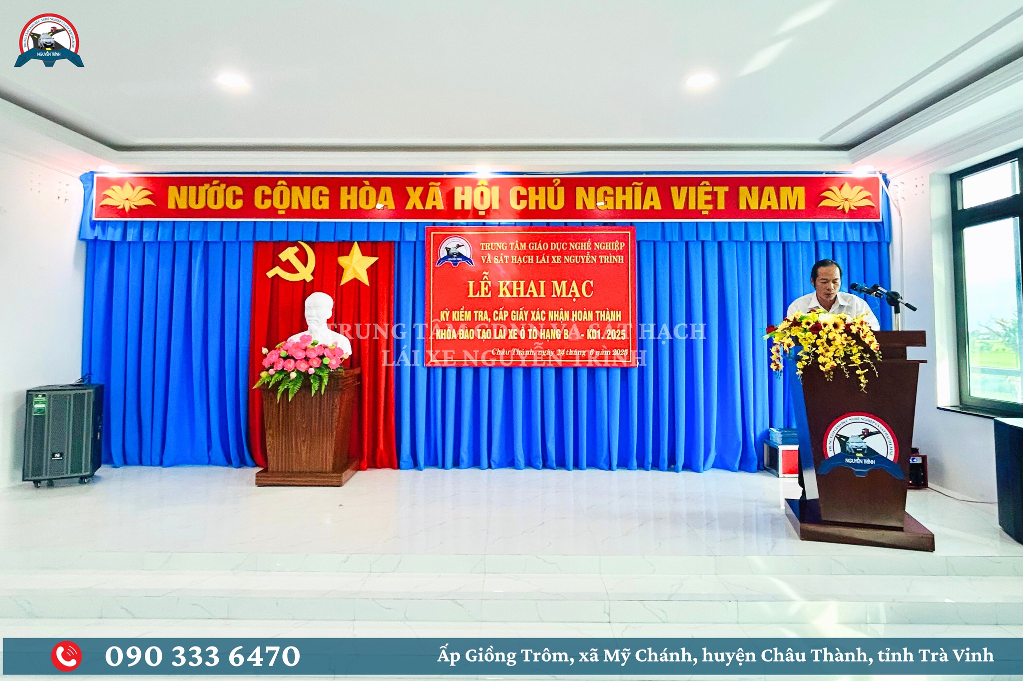 HƠN 100 HỌC VIÊN HẠNG B KHÓA K01.2025 CỦA TRUNG TÂM GDNN & SHLX NGUYỄN TRÌNH THAM GIA KỲ KIỂM TRA CẤP GIẤY XÁC NHẬN HOÀN THÀNH KHOÁ ĐÀO TẠO LÁI XE Ô TÔ