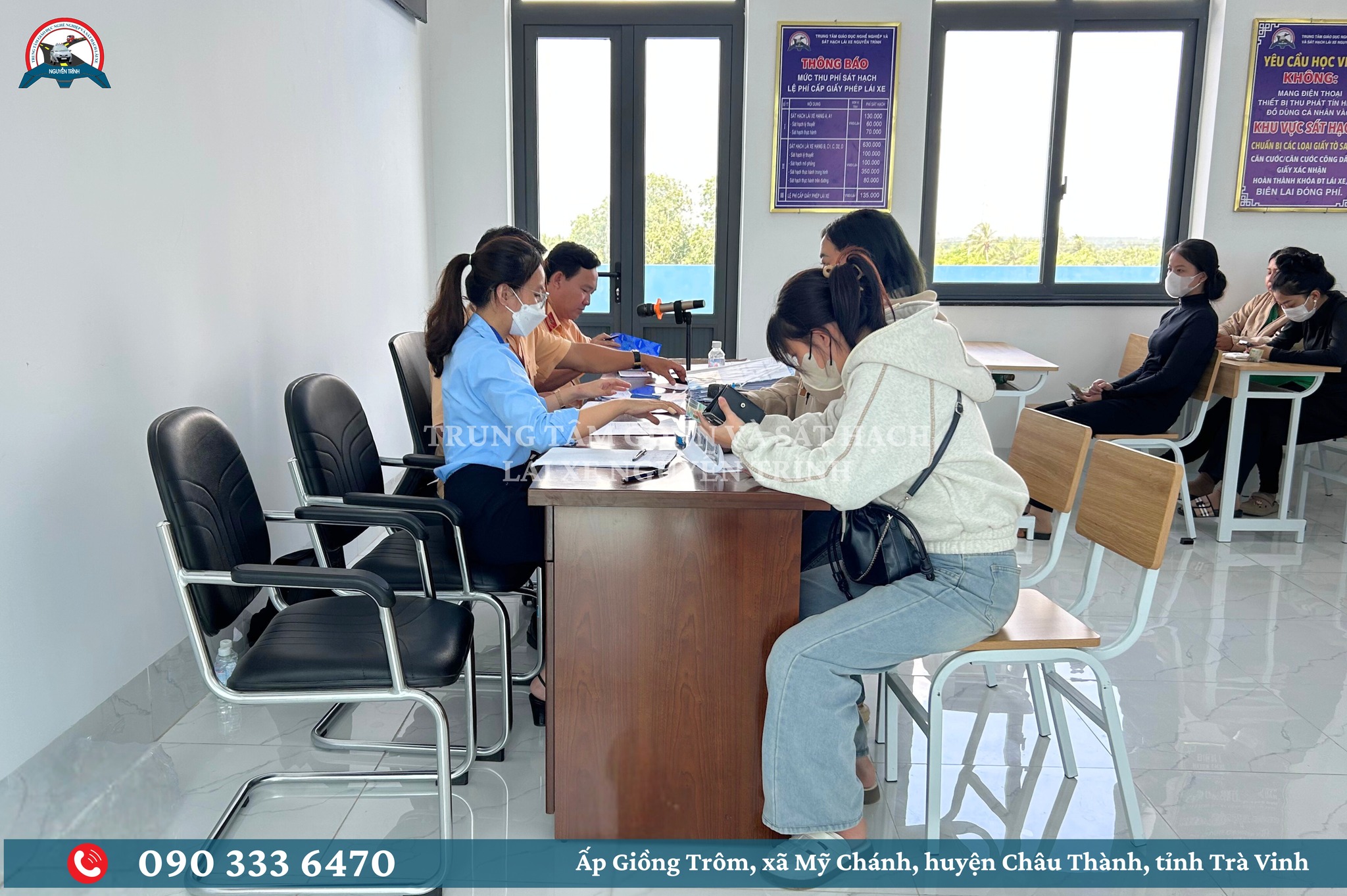 CÁC HỌC VIÊN HỌC TẠI TRUNG TÂM NGUYỄN TRÌNH THI SÁT HẠCH CẤP GPLX A1, A