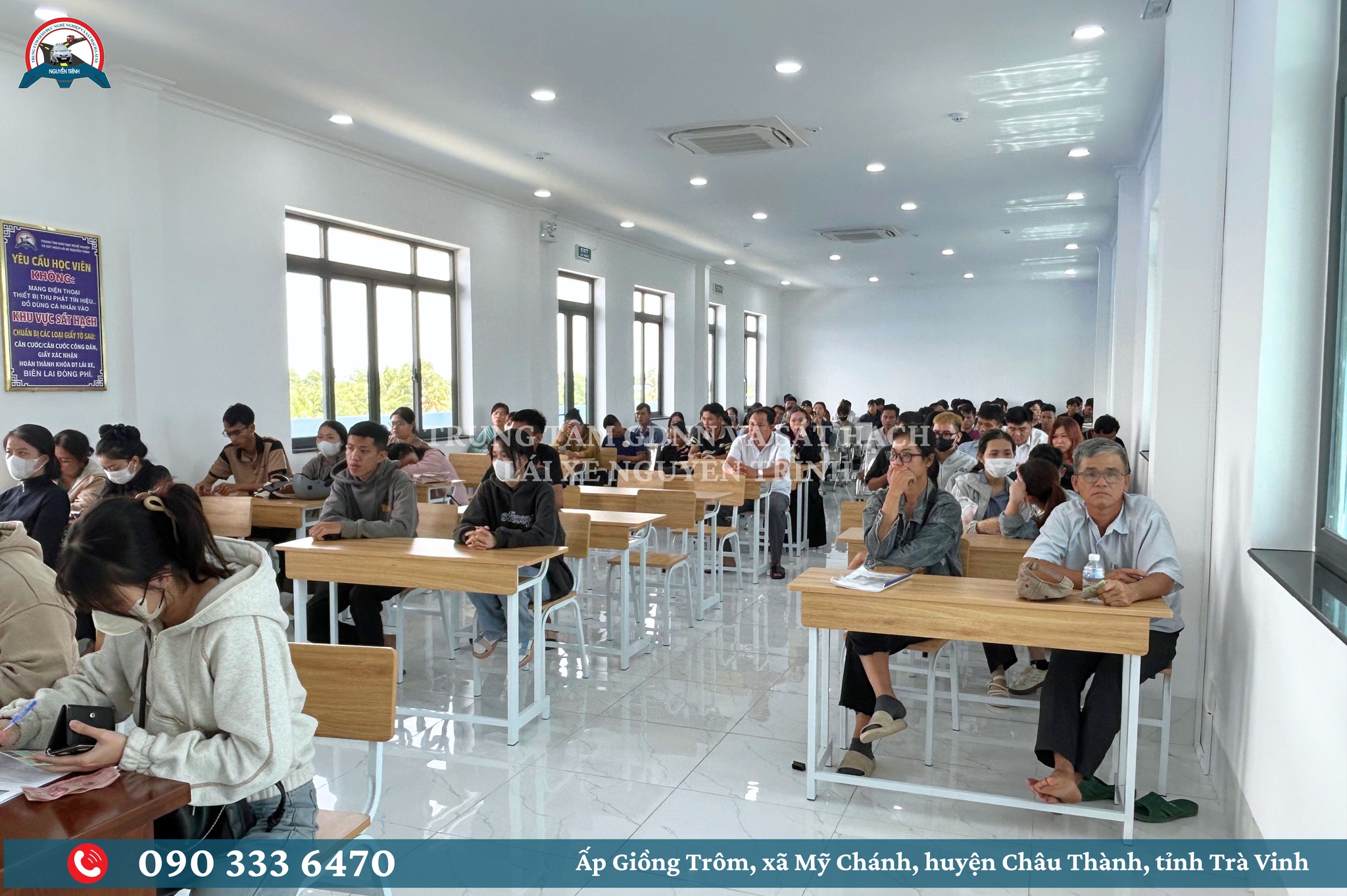 CÁC HỌC VIÊN HỌC TẠI TRUNG TÂM NGUYỄN TRÌNH THI SÁT HẠCH CẤP GPLX A1, A