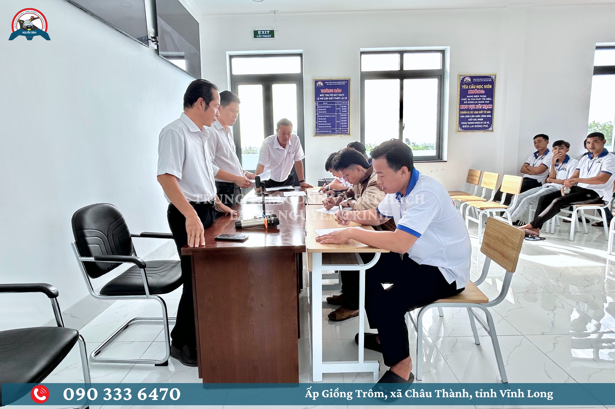 CÁC HỌC VIÊN KHOÁ C1.K1.2025 CỦA TRUNG TÂM GDNN & SHLX NGUYỄN TRÌNH THAM GIA KỲ KIỂM TRA CẤP GIẤY XÁC NHẬN HOÀN THÀNH KHOÁ ĐÀO TẠO LÁI XE Ô TÔ